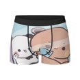 thumbnail image 3 of Calzoncillos tipo bóxer para hombre, ropa interior transpirable con diseño de oso panda, estilo Bubu Dudu, 3 of 5