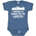 thumbnail image 3 of Inktastic Kansas City Missouri Loves Me Skyline Boys or Girls Baby Bodysuit, 3 of 5