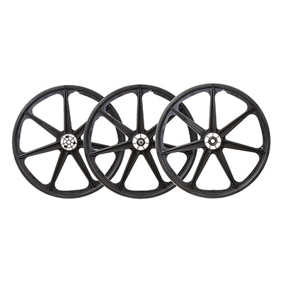 Trike Mag Wheel Set Wht F/Rear-Drive & Idler 
