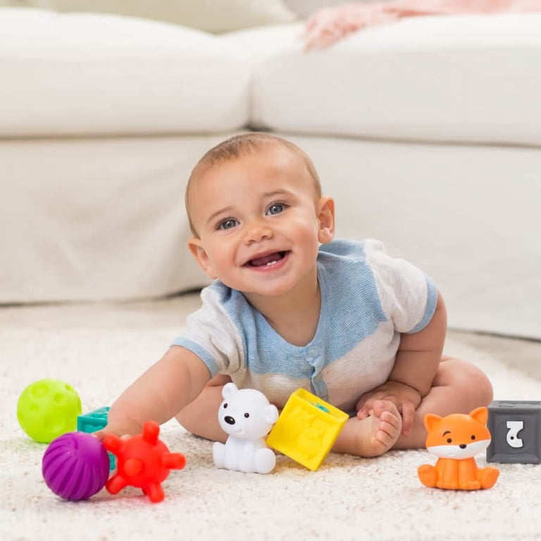 Sensory Toys Set with Textured Balls, Blocks, and Animals photo 3