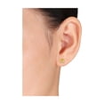 thumbnail image 4 of 2.10 Carat (Ctw) Citrine Princess-Cut Solitaire Stud Earrings in Sterling Silver for Women, 4 of 5