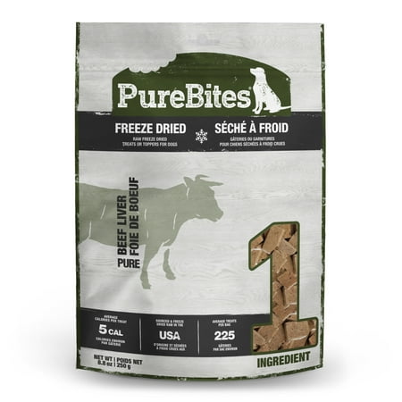PureBites Beef Freeze Dried Dog Treats 1 Ingredient 8.8oz
