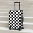 thumbnail image 7 of N/A Luggage Cover 3D Printed Washable Travel Cover for Luggage 18-32 Inch Checkered Racing Flag, 7 of 7