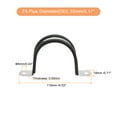 thumbnail image 2 of Uxcell 16Pack 2-3/16" Cable Clamp U Shape Stainless Steel Rubber Cushioned Pipe Strap, 2 of 5