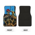 thumbnail image 5 of KAKALAD Corsair Skeleton Captain Steering Wheel Parrot 01 Car Floor Mats 4PC Set Carpet Protection, Universal Fit for Car SUV VA & Truck, Vehicle Front & Rear, 5 of 7