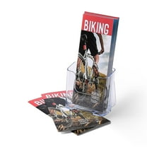 Staples Literature Holder 4.25" Clear Plastic (25329) 474445