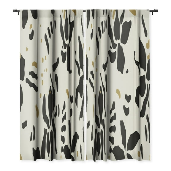 Society6 Evamatise Abstract Spider Orchids Single Panel Room Darkening Window Curtain 50" x 108"