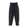 thumbnail image 5 of CAICJ98 Boys Girls Joggers Baggy Fleece Lined Pants High Waisted Athletic Pants for Running Winter Warm Casual Sweatpants Boys Girls (Black,12-14 Years), 5 of 7