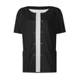 thumbnail image 3 of Dorkasm Women's Wonderwork Short Sleeve Snap Jacket Black 5XL, 3 of 4