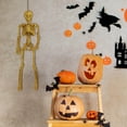 thumbnail image 6 of Full Body Poseable Halloween Skeleton Decor - 15.7" Realistic Hanging Skeleton with Movable Joints for Yard, Patio & Haunted House Party Decoration, 6 of 7