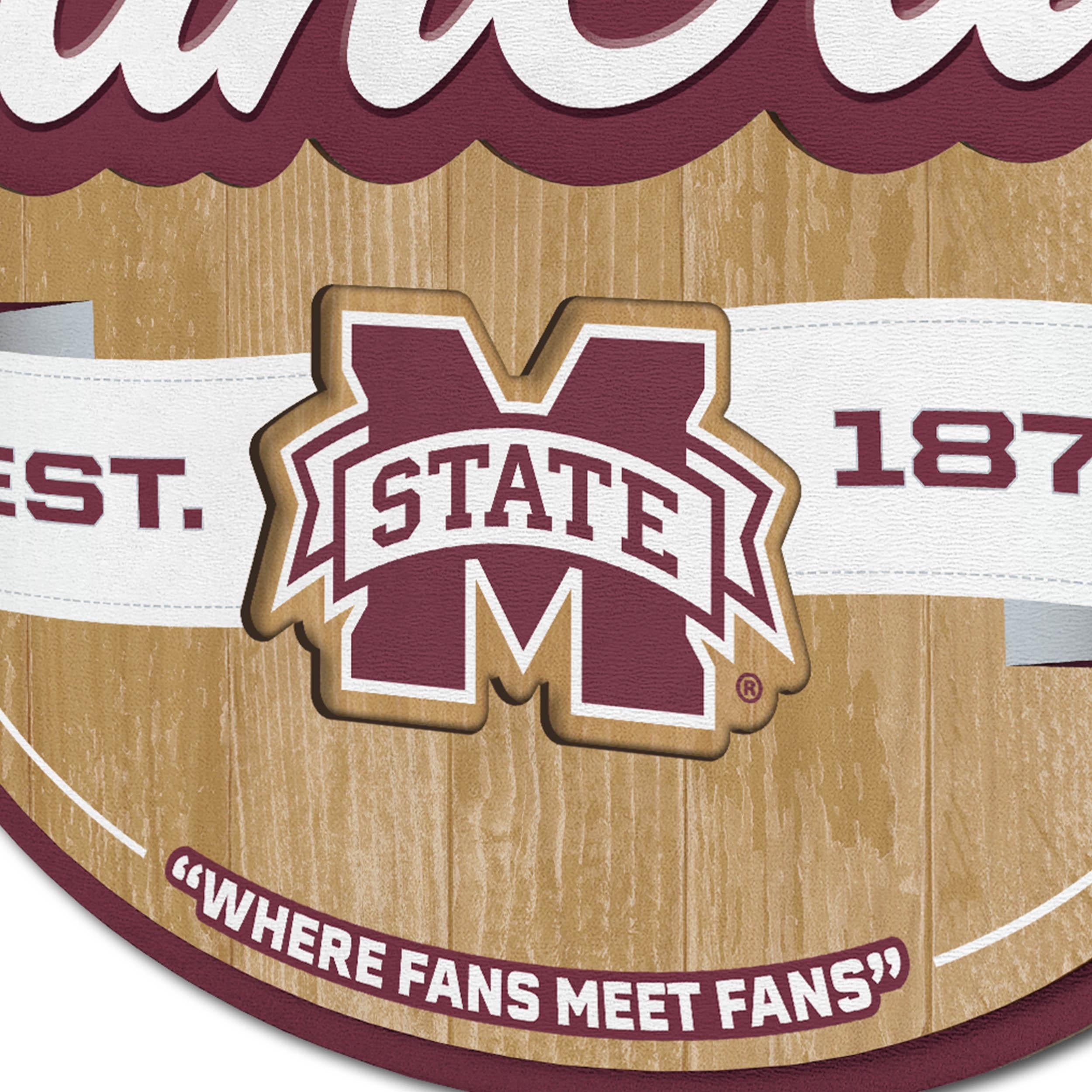 YouTheFan NCAA Mississippi State Bulldogs Fan Cave Sign
