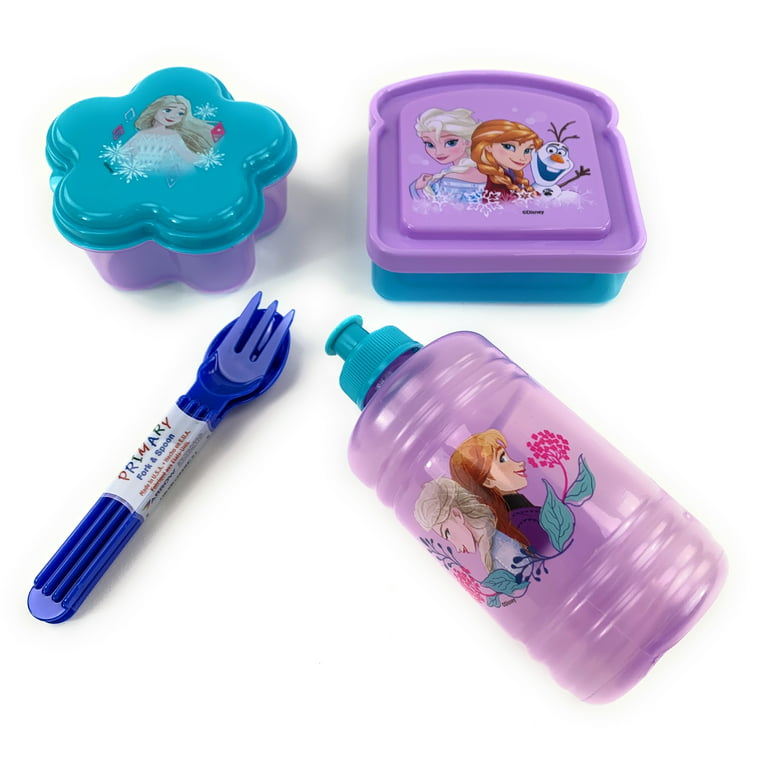 Princess Lunch Box Kit for Kids Includes Plastic Snacks Storage