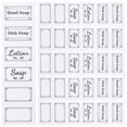 thumbnail image 1 of LEEYNEER 6Pcs Transparent Bottle Hand Soap Stickers Removable Soap Decals Soap Labels Soap Decals, 1 of 6