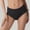 Black, variant on Bikini Bottoms For Womens Polka Dot Print Tummy Control High Cut Bathing Suit Ruched Scrunch Swimwear Bottom XXL