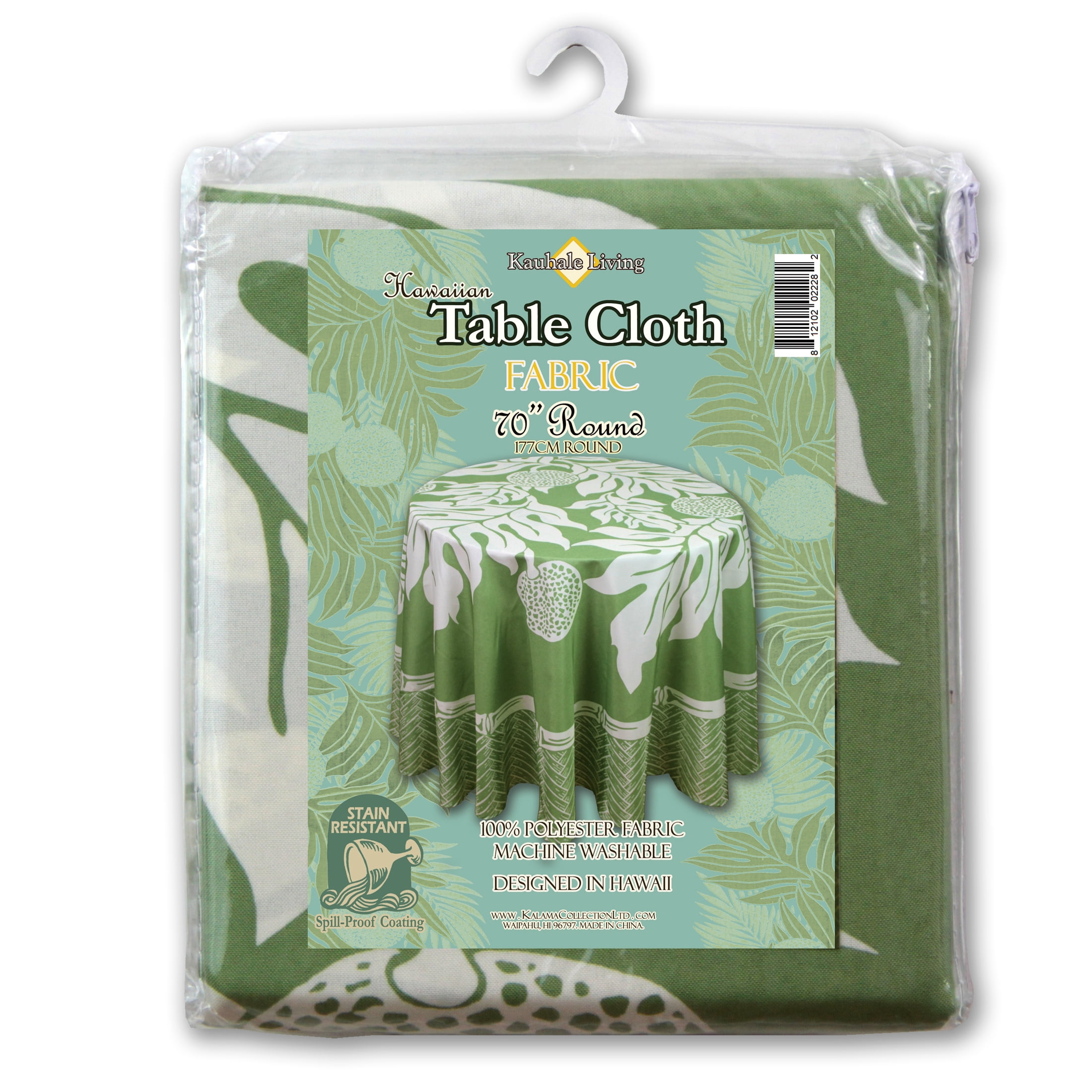 Hi Kalama Collection Hi Tablecloth 70"r Ulu Sage