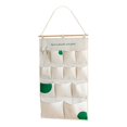 thumbnail image 1 of Organizador de almacenamiento para puerta con bolsillos para colgar en la pared de la cocina y las áreas infantiles. 12 bolsillos verde, 1 of 9