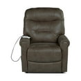thumbnail image 6 of Ottawa Mushroom Light Brown Faux Leather Power Lift Chair with Heat and Massage, 6 of 16