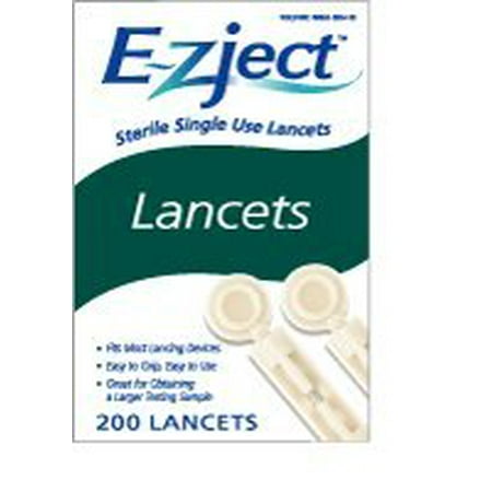 EZ-Ject Thin Lancet 26G (200 count) 006096 Qty 200 Per Box By Perrigo Diabetes Care Llc Ship from