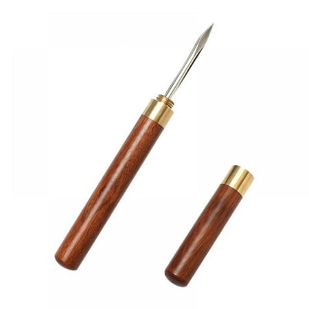 

Stainless Steel with Wooden Handle Puer Puerh Tea Knife Needle Professional Ice Pick Tea Cake Pick Tool for Breaking Prying Brick for Kitchen Bars Bartender Picnics Camping