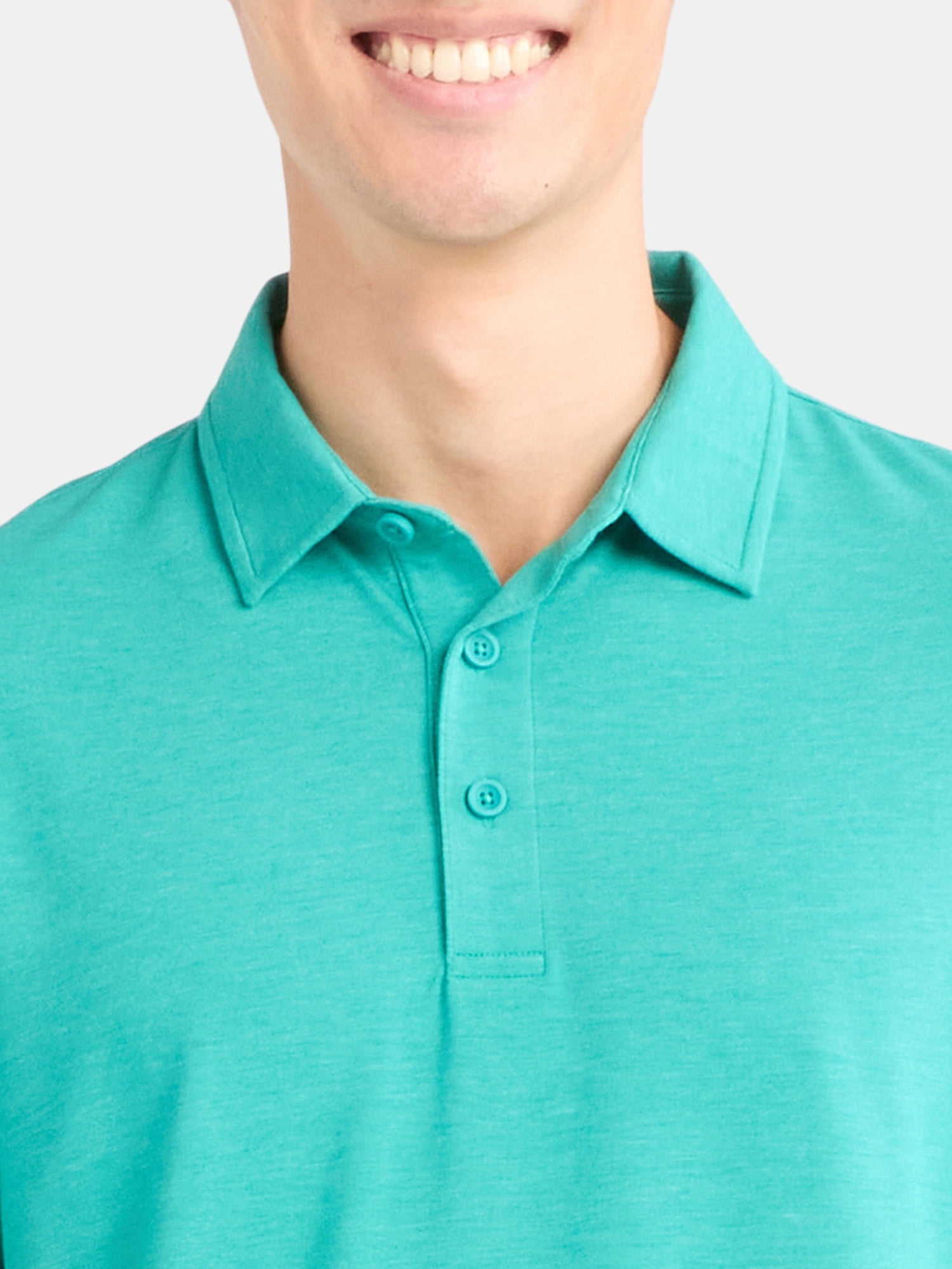 George Men's & Big Men's Poly Polo with Short Sleeves, Sizes S-3XL