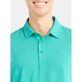 thumbnail image 2 of George Men's & Big Men's Poly Polo with Short Sleeves, Sizes S-3XL, 2 of 5
