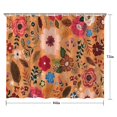 thumbnail image 5 of Pioneer Flower Floral Print Pattern Shower Curtain 84"x72" ,Bathroom Decorative Shower Curtains Set with 12 Hooks,Modern Waterproof Washable Shower Curtain, 5 of 6