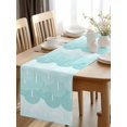 thumbnail image 2 of Abstract Boho Gradient Line Table Runner-36 Inch Long Modern Geometric Stipe Table Runners Linen Burlap Tablerunner for Kitchen Dining Room Holiday Party, 2 of 9