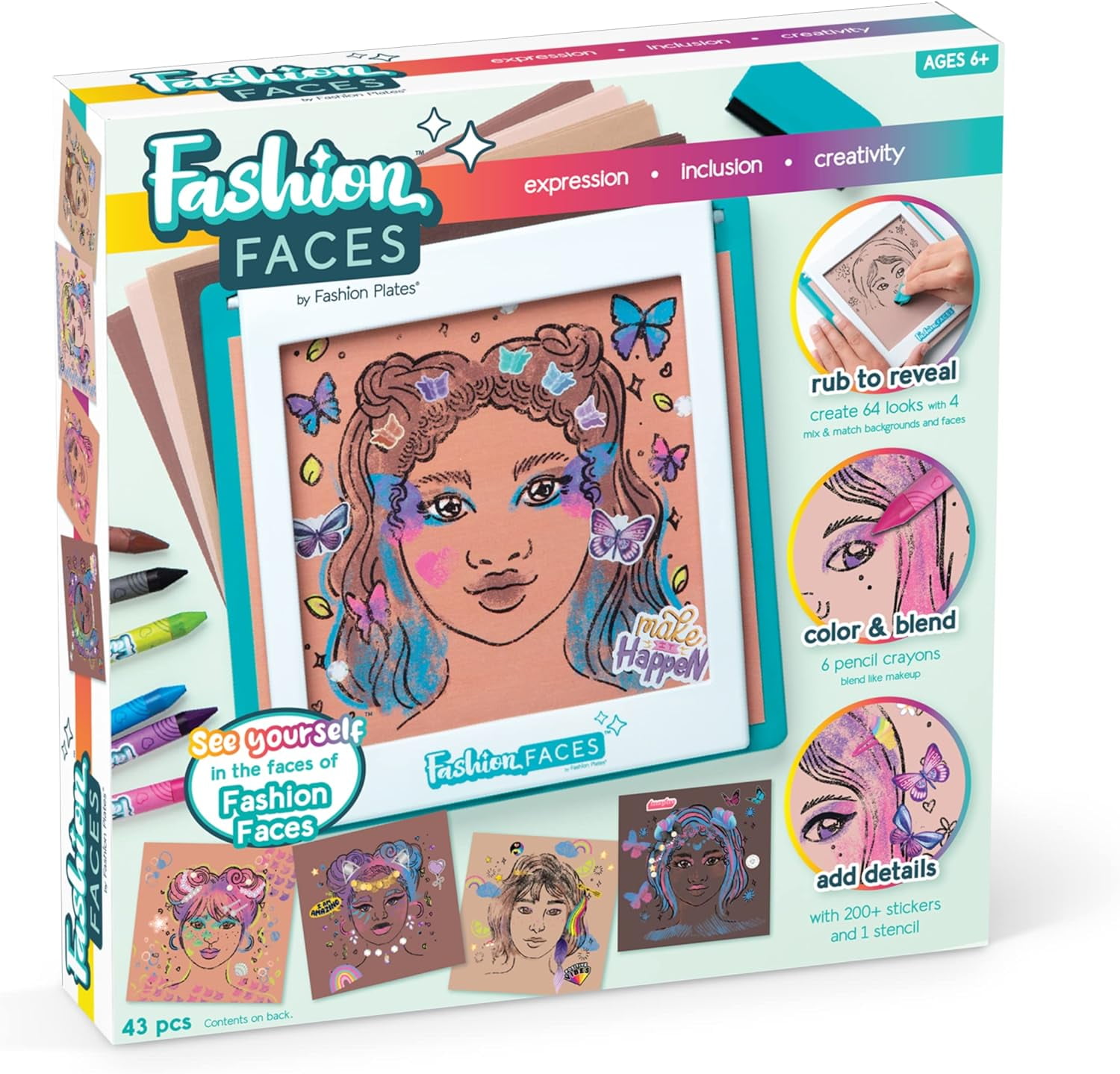 Kahootz Kids Designer Fashion Plates Classic Styles - Activity Kit