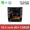 thumbnail image 2 of ZWNAV 10.4 inch Android 13 Tesla Style For Audi A4 2002-2008 Car GPS Navigation Carplay Auto Radio Stereo Multimedia Player Head Unit, 2 of 14