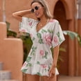 thumbnail image 2 of Vintage Rose Floral Pattern Cover Ups Dresses Women Summer Dress Vintage, 2 of 6