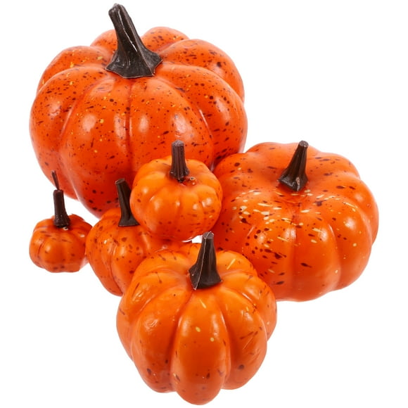 6Pcs Small Foams Pumpkins for Family and Friends Halloween Table Centerpiece Decor