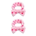 thumbnail image 3 of Qarigey Diademas Bowknot Stretch Head Band Hairband para de cara Pink rose punto rojo rosa rosa 2Conjunto, 3 of 6