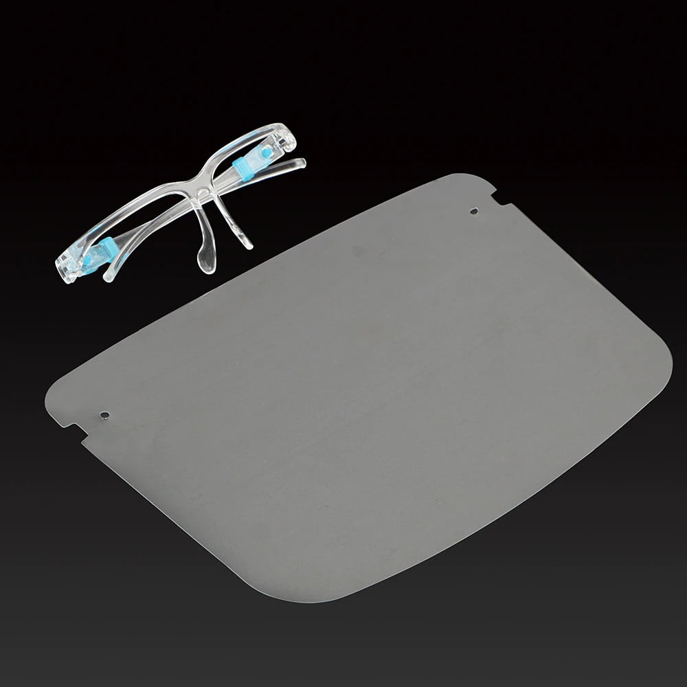 Safety Face Shield Reusable Goggle Visor Transparent Anti-Fog Layer Protect Eye