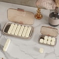 thumbnail image 2 of Small Milk White Weekly Medication Organizer with Sealed Compartments - Portable Daily Dose Pill Case for Travel, 7-Day Large Capacity Medicine Storage Box Made of Durable Plastic, Easy to Fill and, 2 of 4