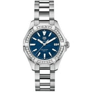 TAG Heuer Women's Aquaracer Diamond 35mm Steel Bracelet & Case Swiss Quartz Blue Dial Watch WAY131N.BA0748