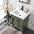 thumbnail image 7 of Furniture Indoor Home Decorative Bathroom, Washroom, Kitchen 24" Pewter Green Sink Vanity, 7 of 7