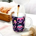 thumbnail image 3 of Yiaed cartoon Skull rainbow space Print Ceramics Coffee,Large Handle Design,Extra Large Tea and Coffee Cup for Office and Home Mugs, 3 of 6