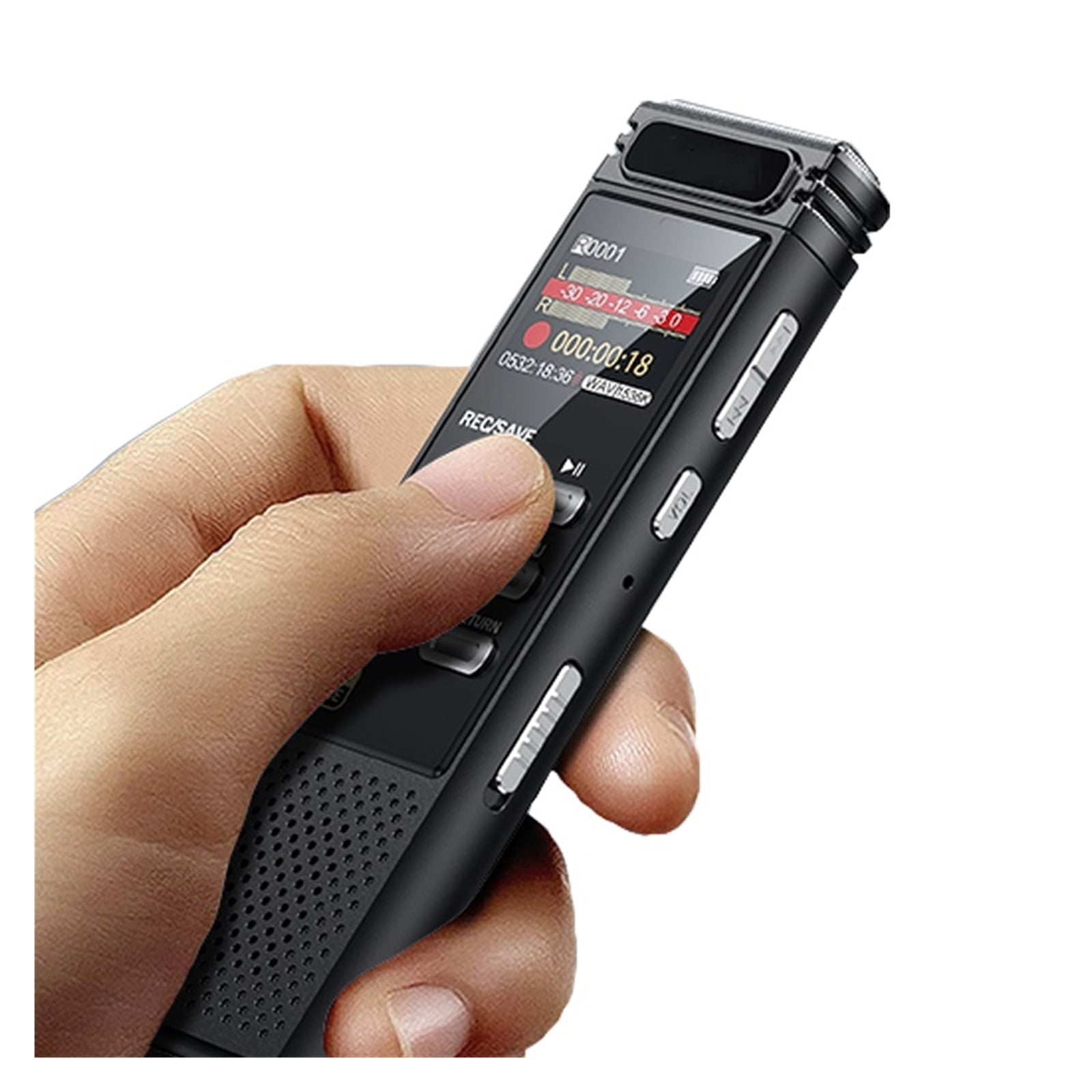 Voice Activated Portable Recorder MP3 Player Telephone Recording Dual Arc Microphone ,Excellent Sound Quality