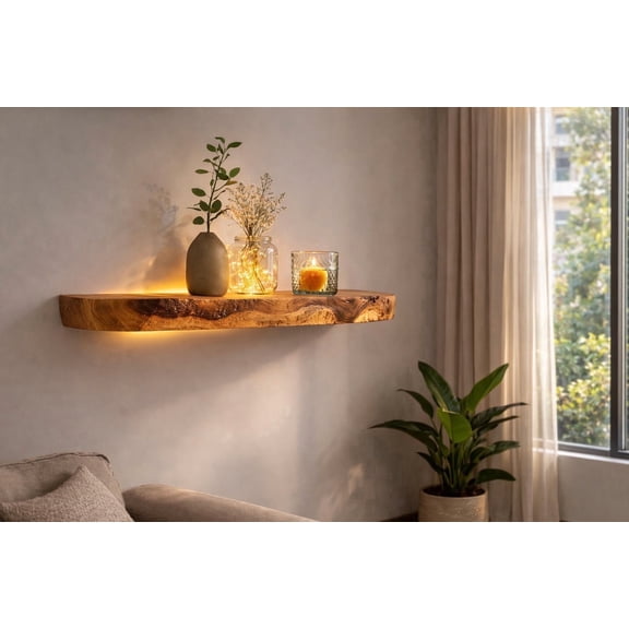 Floating Shelves for Wall, Bathroom Shelves Wall Mounted for Kitchen, Bedroom, Bathroom