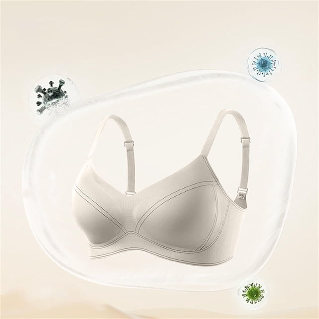 Full Coverage Wireless T Shirt Bra for Everyday Comfort and Support - Seamless Underwear for Large Bust Fit All-Day Wear with Full Support