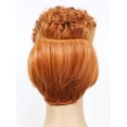 thumbnail image 3 of Short Bob Wig Human Hair Bangs Curly Wigs for Black Women 360x1 Lace Wigs 150% Density Elastic Band and Adjustable Glueless Machine Madeor Black Women (360x1 Curly Bob Wigs, 350#), 3 of 8