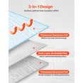 thumbnail image 3 of VEVOR Double Reflective Insulation Sheet, 16PCS Double-Sided Aluminum Foil Radiant Barrier, 6mm 24 in x 4 ft, Dual-Layer Air Bubble Heat Reflective Shield, 3 of 9