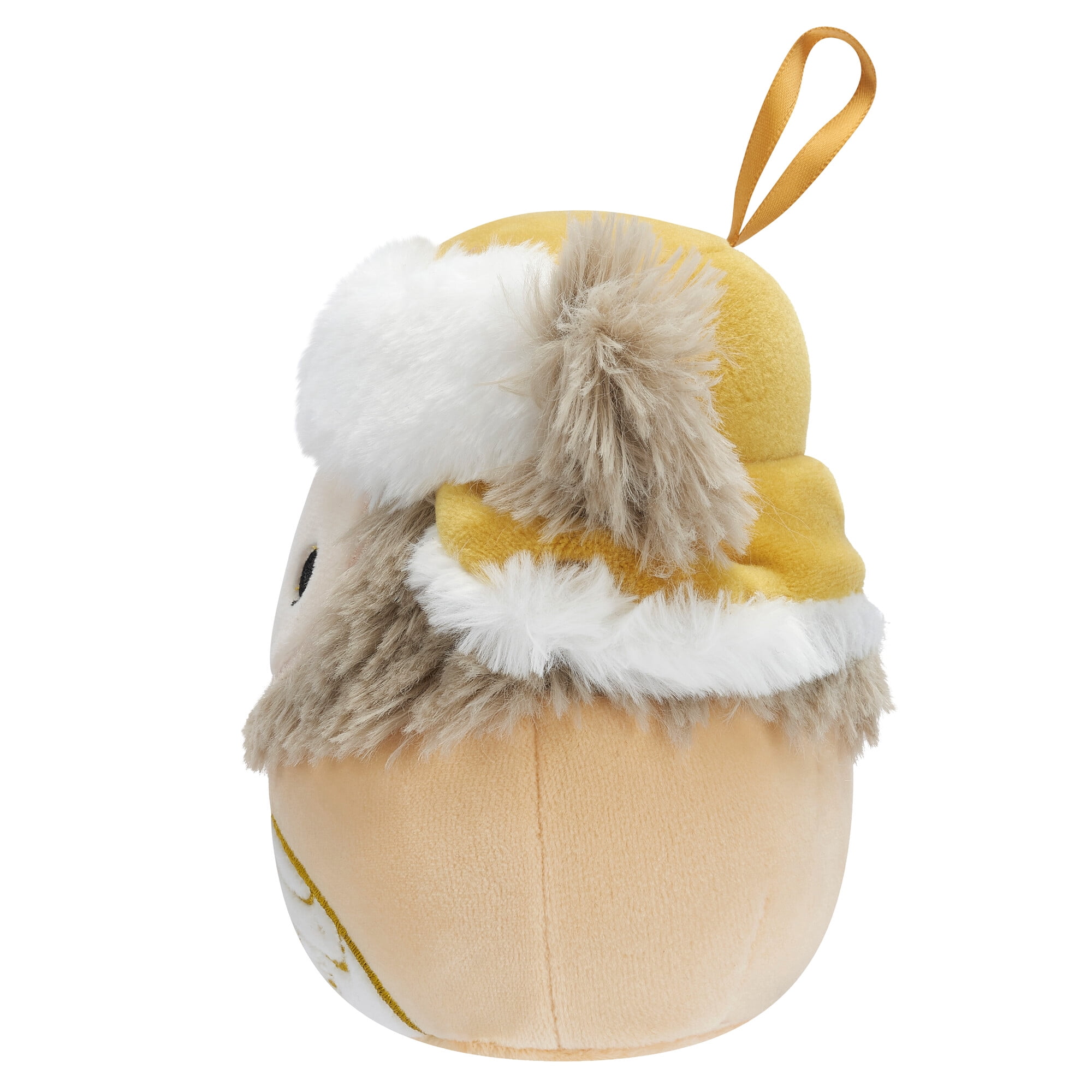 Squishmallows Official Plush 4 inch Holiday Yeti with Gold Hat- Childs Ultra Soft Stuffed Toy Ornament