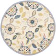 thumbnail image 4 of SAFAVIEH Chelsea Cleto Floral Wool Area Rug, Ivory/Blue, 2'9" x 4'9", 4 of 10