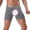 thumbnail image 4 of wendunide men's pants Fashion Men's Sports Long Running Wear Leg Multi-function Boxer Briefs Grey L, 4 of 6