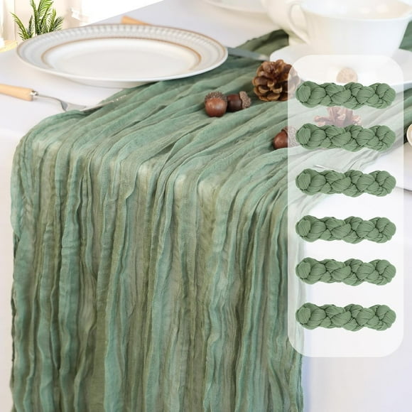 EcoNesxp x inch rustic transparent table runner for romantic wedding birthday baby shower table decoration