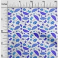 thumbnail image 2 of oneOone Cotton Flex Royal Blue Fabric Autumn Sewing Material Print Fabric By The Yard 40 Inch Wide, 2 of 4