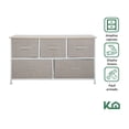 thumbnail image 5 of Cómoda Horizontal KingsHouse de Tela con 5 Cajones, Estructura de Acero y MDF, 5 of 5