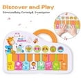 thumbnail image 1 of "Interactive Baby Piano Toy with 8 Keys, Colorful Lights & Sounds for Early Learning (Orange) - Safe ABS Material, Volume Control"  

"Musical Learning Piano for Infants 3+ Months - Animal Sounds,, 1 of 6