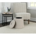 thumbnail image 6 of Linon Mccormack Storage Ottoman, Beige, 6 of 10